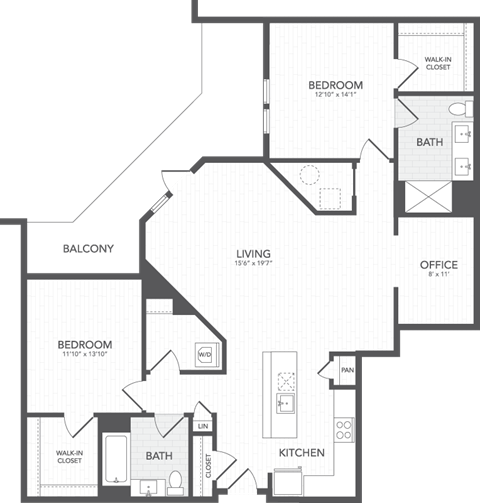 a blueprint of a floor plan of a house